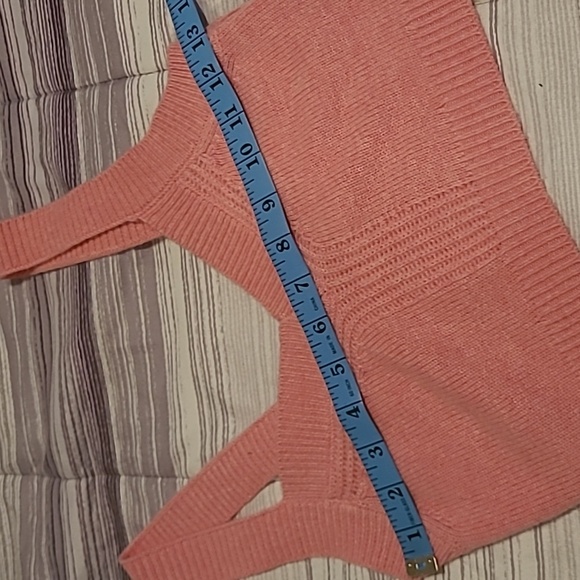 Intermix Pink Wool Cashmere Cardigan Bra Tank Set Wmn S Preppy Academia Coquette - Picture 9 of 15